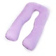 Подушка MirSon для вагітних і відпочинку Delicate Satin №8030 U-подібна Lupine (2200006178682) MirSon 2200006178682 879679 - зображення 1
