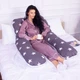 Подушка MirSon для беременных и отдыха Naturale Line Print №8010 U-образная Berto (2200006178293) MirSon 2200006178293 879556 - изображение 6