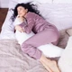 Подушка MirSon для беременных и кормления №8300 Velvet Line 28-0001 White Велюр 30х170х20 см (2200006200253) MirSon 2200006200253 879080 - изображение 5