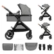 Універсальна коляска-трансформер 2 в 1 Kinderkraft Esme Grey, 5902533929658 - зображення 1