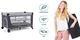 Кровать-манеж с пеленатором Kinderkraft Leody Grey, 5902533917952 - изображение 13
