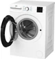 Стиральная машина Beko BM1WFSU 38033 WW, фронтальная, узкая, 8 кг, 1000, класс С/A/С, 45 см, 15 программ, дисплей, пар, инвертор, белый с черным люком - изображение 4