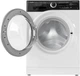 Стиральная машина Whirlpool WRBSB 6228 B UA, фронтальная, узкая, 6 кг, 1200, класс С/A/B, 42,5 см, 16 программ, дисплей, инвертор, белый с черным люком - изображение 3