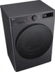 Стиральная машина LG серии AI DD™ TurboWash™ 360˚ F2Y5FS5J, фронтальная, узкая 47 см, 9 кг, 1200, класс A/A/B, 47 см, 12 программ, дисплей, пар, инвертор, черный (антрацит) с черным люком - изображение 4