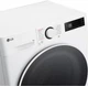 Стиральная машина LG серии AI DD™ TurboWash™ 360˚ F2Y5PS0W, фронтальная, узкая, 8 кг, 1200, класс A/A/B, 47 см, 12 программ, дисплей, пар, инвертор, белый с черным люком с накладкой из закаленного стекла - изображение 7