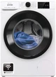 Стиральная машина Gorenje серии G400 WPNEI 84A1S WIFI/UA, фронтальная, полноразмерная, 8 кг, 1400, класс С/A/B, 54,5 см, 15 программ, дисплей, инвертор, WiFi, белый с черным люком - изображение 1