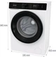 Стиральная машина Gorenje серии G600 WNHA74SAS, фронтальная, узкая, 7 кг, 1400, класс С/A/B, 46,5 см, 16 программ, пар, дисплей, инвертор, белый с черным люком - изображение 9