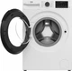 Стиральная машина Beko B5WFU 58436 W, фронтальная, полноразмерная, 8 кг, 1400, класс С/A/B, 55 см, 15 программ, дисплей, пар, инвертор, белый с черным люком - изображение 3