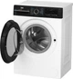 Стиральная машина Beko BM3WFU 46245 WPBB2, фронтальная, узкая, 6 кг, 1200, класс С/A/B, 44,6 см, 15 программ, дисплей, пар, инвертор, белый с черным люком - изображение 4