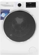 Пральна машина Beko B5DFT 59447 W, фронтальна, повнорозмірна, 9 кг/6 кг, 1400, клас D/A/A, 60 см, 15 програм, дисплей, пара, інвертор, білий з чорним люком - зображення 1