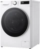 Стиральная машина LG серии AI DD™ TurboWash™ 360˚ F4Y5RS0W, фронтальная, полноразмерная, 10 кг, 1400, класс A/A/B, 56 см, 12 программ, дисплей, пар, инвертор, белый с черным люком - изображение 3