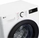 Пральна машина LG серії AI DD TurboWash 360˚ F2Y5PS6W, фронтальна, вузька, 8 кг, 1200, клас A/A/B, 47 см, 12 програм, дисплей, пара, інвертор, білий з чорним люком - зображення 9