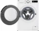 Стиральная машина LG серии AI DD™ TurboWash™ 360˚ F2Y5FS6W, фронтальная, узкая, 9 кг, 1200, класс A/A/B, 47 см, 12 программ, дисплей, пар, инвертор, белый с черным люком - изображение 11
