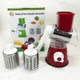 Овочерізка мультислайсер Tabletop Drum Grater Kitchen Master Терка для овочів та фруктів 3 насадки. Колір: червоний - зображення 15