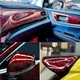 Защитная виниловая пленка для авто мотоцикла ширина 10 см длина 150 см Flower Carbon Red - изображение 4