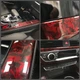 Защитная виниловая пленка для авто мотоцикла ширина 10 см длина 150 см Flower Carbon Red - изображение 5