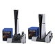 Док-станция с охлаждением для PlayStation 5, PS5 Slim, PS5 Pro TP5-3532B, вертикальная, зарядкой контроллеров Белый - изображение 4