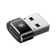 Переходник USB 2.0 AF to USB-C black Baseus (CAAOTG-01) - изображение 1