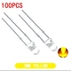 Светодиоды F3 3мм 2-2.2V 20ma 100шт Желтый свет dip White - Yellow (125) - изображение 1