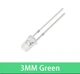Світлодіоди F3 3мм Зелене світло 50ШТ 3-3.2V 20ma White - Green (82) - зображення 9