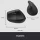 Мишка Logitech Lift Vertical Ergonomic Wireless/Bluetooth for Business Graphite (910-006494) - изображение 9
