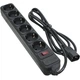 Мережевий фільтр живлення Patron 2 m3*1mm2 (SP-1065U) 6 розеток BLACK (EXT-PN-SP-1065U) - изображение 1