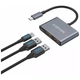 Концентратор Canyon hub DS-3 3in1 USB-C Dark Grey (CNS-TDS3) - зображення 5