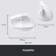 Мишка Logitech Lift Vertical Ergonomic Wireless/Bluetooth for Business Off-white (910-006496) - изображение 9