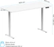 Стол с электрорегулировкой высоты OfficePro ODE1880W 1800 x 800 мм White (ODE1880W) - изображение 9