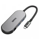 Концентратор Armorstandart USB-C to HDMI 4K, RJ45, PD, 2USB, SD, microSD Grey (ARM69365) - зображення 1