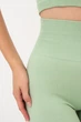 Леггинсы женские спортивные в рубчик с моделирующим швом Giulia LEGGINGS RIB S/M Green-kohlrabi, из микрофибры - изображение 4