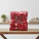 Мягкий теплый плед покрывало ARDESTO Christmas Flannel 160x200 см рождественский принт из 100% полиэстера плед для спальни детской и пикника Красный принт Олени - изображение 3