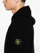 Кардиган в стиле Stone Island Fisherman’s Rib модель 5100069, чёрный, на молнии (SI06001.1L) - изображение 3