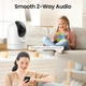 Внутренняя камера видеонаблюдения Cinnado WiFi, ночное видение, обзор 360° - изображение 8