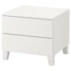 Комод PLATSA на 2 ящика IKEA 092.772.11 белый - изображение 3