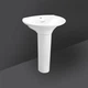 Комплект раковина с ножкой RAK Ceramics Venice 650x205x510 мм (RAK0039) Белый - изображение 5