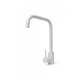 Кухонний змішувач з нержавіючої сталі одноважільний Г-подібний тонка ручка Adamant Avena Бежевий (4997032954) - зображення 6