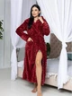 Махровый женский халат Бордовый L (П4-Al-sharpey-halat-027-2) - изображение 1