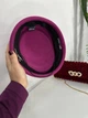 Женская фетровая шляпа пилотка из шерсти ZUFI фуксия - изображение 10
