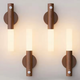 Светильник LED W-52 настенный с датчиком движения, под дерево Induction lamp, аккумуляторная лампа-ночник с теплым светом, магнитным креплением и USB-зарядом, для спальни, коридора, кухни Темное дерево - изображение 7