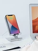 Беспроводная настольная зарядка 15W Nillkin PowerHold mini Qi алюминиевая портативная подставка беспроводная Apple быстрая бесконтактная беспроводное зарядное устройство зарядки для смартфона универсальные беспроводные зарядки для айфон самсунг Silver - изображение 6