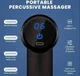 Массажер для тела Massage Gun + 4 перкуссионный насадки, ручной массажер черного цвета - изображение 8
