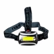 Налобний світлодіодний ліхтар COB Headlamp 3W на батарейках AAA, налобний LED ліхтар для бігу, риболовлі, кемпінгу, ремонту, туризму - зображення 4
