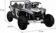 Samochód elektryczny dla dzieci Buggy ATV Racing UTV2000 4-osobowy Biały (5903864942279) - obraz 3