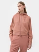 Толстовка на молнии с капюшоном женская 4F Sweatshirt F536 4FSS23TSWSF536-64S S Оранжевая (5904698224036) - изображение 5