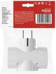 Сетевой адаптер Emos P00242 тройной круглый с заземлением White - изображение 7