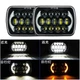 Фара Led МАЗ, КАМАЗ, тракторы, Jeep 5×7 дюймов 200х140х70мм 30W прямоугольная с ДХО - изображение 3