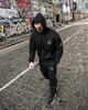 Зимовий спортивний костюм Stone Island Tetra / чорний / тринитка на флісі / Розмір L / тр6592 - изображение 2