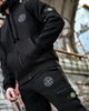 Зимовий спортивний костюм Stone Island Tetra / чорний / тринитка на флісі / Розмір L / тр6592 - изображение 3