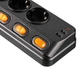 Удлинитель сетевой 3м, 6xТипF, 16A, 2xUSB-A, 1x USB-C фильтр, черный 2E (2000003251230) - изображение 7